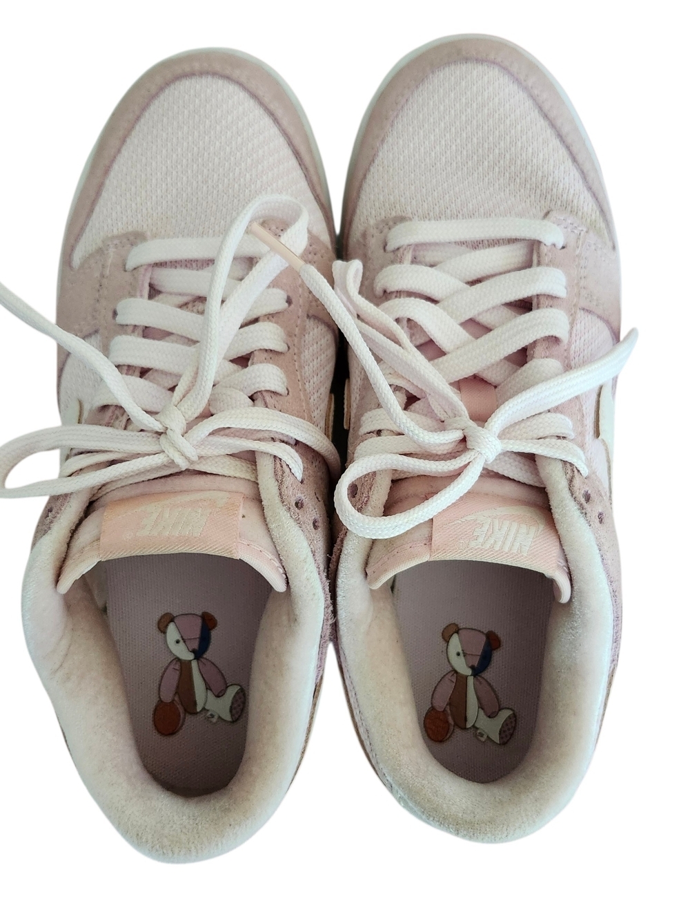 Nike Women's Suede Pink Teddy Bear Edition Low Dunks Size 7.5 - Picture 10 of 16